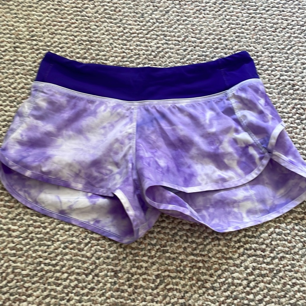 Rare print Purple Tie Dye Lululemon shorts